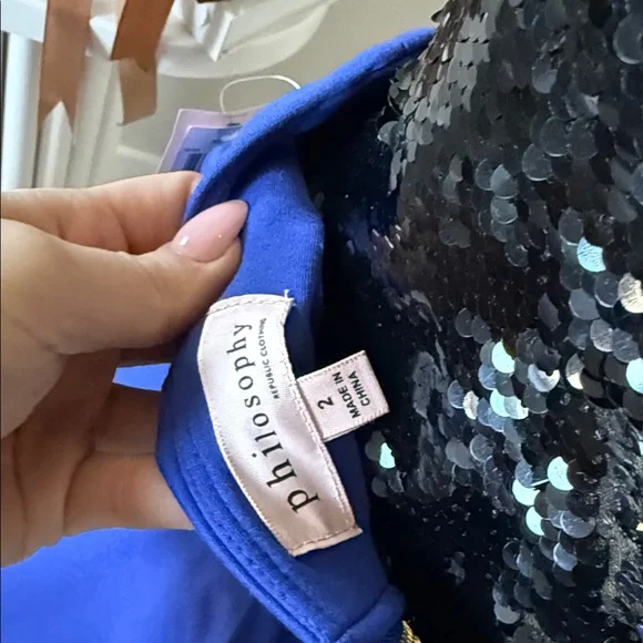 Philosophy Royal Blue Pencil Skirt - Picture 6 of 7